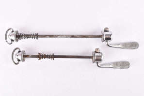 Campagnolo post CPSC quick release set Record and Super Record, #1001/3 and #1006/8 front and rear Skewer from the 1970s - 80s