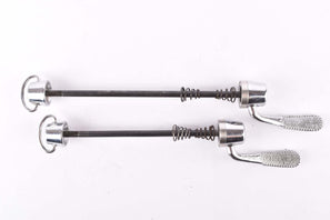 Campagnolo second generation C-Record / Record Corsa quick release set, front and rear Skewer from the late 1980s - 90s