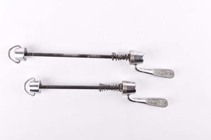 Campagnolo second generation C-Record / Record Corsa quick release set, front and rear Skewer from the late 1980s - 90s