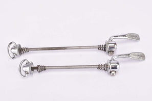 Campagnolo quick release set Record and Super Record, #1001/3 and #1006/8 front and rear Skewer from the 1970s - 1980s