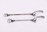 Campagnolo quick release set Record and Super Record, #1001/3 and #1006/8 front and rear Skewer from the 1970s - 1980s