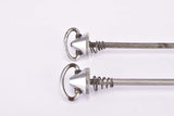 Campagnolo pre cpsc quick release set Record and Super Record, #1001/3 and #1006/8 front and rear Skewer from the 1950s - 1970s