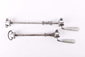 Campagnolo pre cpsc quick release set Record and Super Record, #1001/3 and #1006/8 front and rear Skewer from the 1950s - 1970s