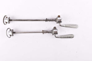 Campagnolo pre cpsc quick release set Record and Super Record, #1001/3 and #1006/8 front and rear Skewer from the 1950s - 1970s