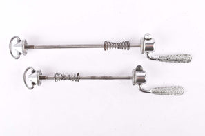 Campagnolo pre cpsc quick release set Record and Super Record, #1001/3 and #1006/8 front and rear Skewer from the 1950s - 1970s