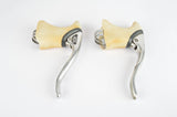 Shimano 105 #BL-1051 aero brake lever set with white hoods from the late 1980s