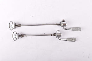 Campagnolo post CPSC quick release set Record and Super Record, #1001/3 and #1006/8 front and rear Skewer from the 1970s - 80s