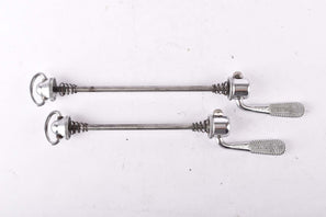 Campagnolo post CPSC quick release set Record and Super Record, #1001/3 and #1006/8 front and rear Skewer from the 1970s - 80s