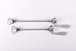 Campagnolo post CPSC quick release set Record and Super Record, #1001/3 and #1006/8 front and rear Skewer from the 1970s - 80s