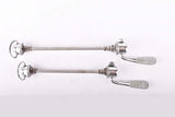 Campagnolo post CPSC quick release set Record and Super Record, #1001/3 and #1006/8 front and rear Skewer from the 1970s - 80s