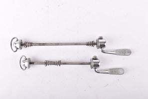 Campagnolo post CPSC quick release set Record and Super Record, #1001/3 and #1006/8 front and rear Skewer from the 1970s - 80s