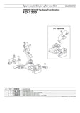 Shimano Nexave #FD-T300 3-speed clamp-on Front Derailleur from 2000